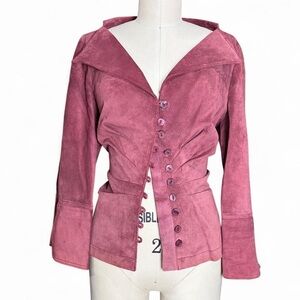 Finley Pink Suede Women's Jacket